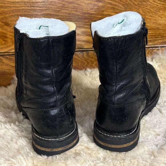 John Fluevog F Shoes Size 9.5-10 Bobbi Side Zip Black Ankle Boots DISCONTINUED - Picture 4 of 13